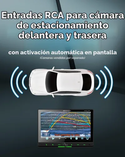 Vista 3 de Soundstream Estéreo flotante de 10.6 pulgadas con pantalla táctil doble DIN, VRCPAA-106F Apple CarPlay y Android Auto Head Unit, Bluetooth, receptor