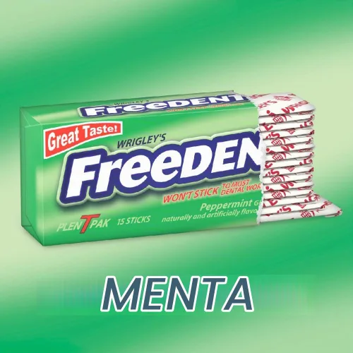 Vista 4 de FREEDENT Goma de mascar de menta, 15 palitos (paquete de 12)