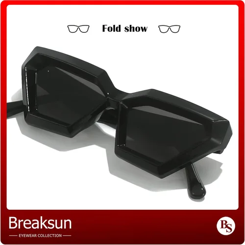 Vista 6 de Gafas de sol de ojo de gato con montura gruesa para mujer, estilo vintage, de moda, estilo retro