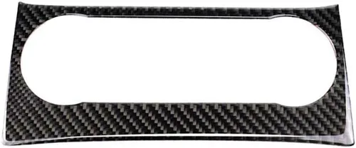 Vista 2 de para Mercedes-Benz Clase C W204 2011-2013 Real Cubierta de Panel de Fibra de Carbono Suave para Aire Acondicionado, Adhesivo de Marco de Panel