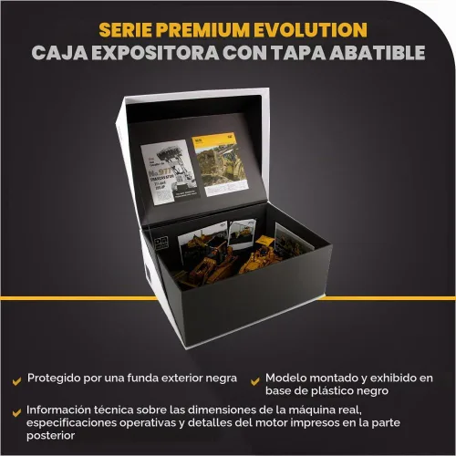 Vista 6 de Diecast Masters Camión para gatos Caterpillar 977D y 963K 1:50, serie Evolution Camiones coleccionables de construcción a escala Camión