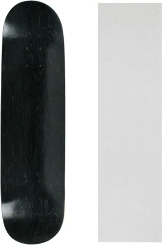 Vista 3 de Skateboard Deck Pro 7-Ply Arce canadiense TINTADO NEGRO con Griptape