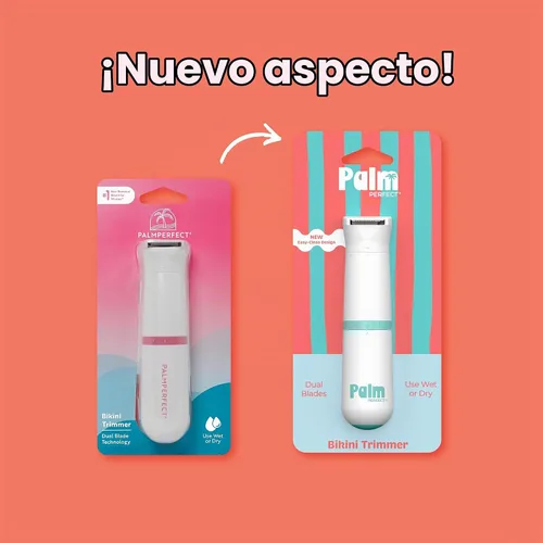 Vista 9 de Clio PALMPERFECT - Recortadora eléctrica de bikini – Afeitadora de pelo fácil de viajar para un afeitado suave, doble hoja para afeitado cercano