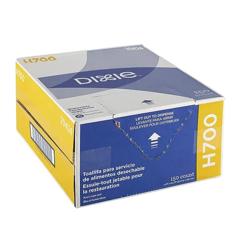 Vista 3 de Dixie H700 - Toalla desechable para servicio de alimentos de GP PRO (Georgia-Pacific), 150 limpiaparabrisas/caja