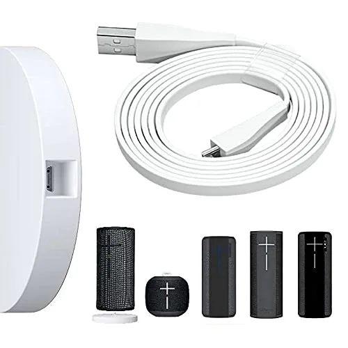 Vista 3 de ienza Cable de carga USB de repuesto y adaptador de corriente alterna para Ultimate Ears UE Wonderboom, Boom, Roll y Megaboom