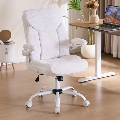 Vista 11 de Silla de dibujo de oficina gris - Silla de oficina alta de tela para Gris-h