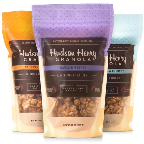 Vista 12 de Hudson Henry Granola, arce, pecana y coco, paquete de 12 onzas, paquete de 3, proyecto verificado sin OMG