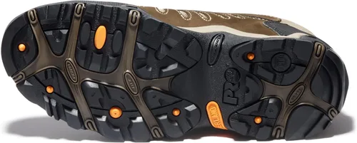 Vista 4 de Timberland PRO Mudslinger Mid - Tenis de moda impermeables con cordones para hombre Marrón Nubuck