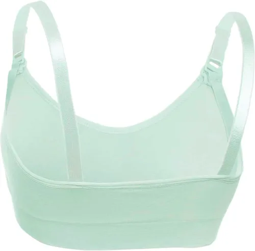 Vista 4 de SHENHE Conjunto de brasier de lactancia sin varillas para mujer, 2 piezas, sin costuras, color liso