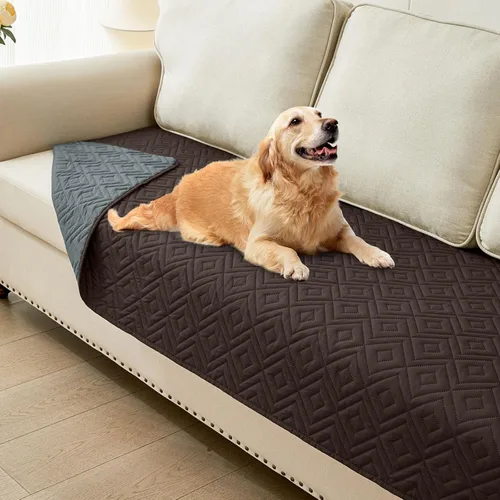 Vista 20 de hyha Manta impermeable para perros, funda suave para cama de perro, mantas para mascotas, funda impermeable para sofá y sillón para perros lavable
