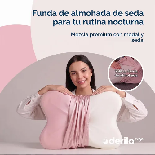 Vista 5 de Derila Ergo - Funda de almohada de mezcla prémium con funda de almohada