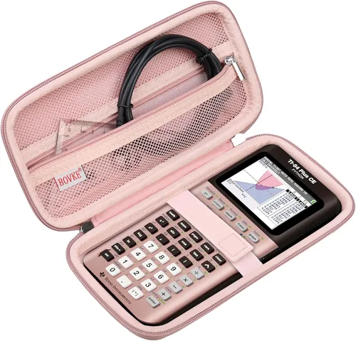 Vista 17 de BOVKE Estuche Duro de Viaje para Calculadora Gráfica Texas Instruments TI-84 Plus CE/TI-84 Plus/TI-83 Plus CE/TI-83 Plus/Casio fx-9750GIII, Bolsillo