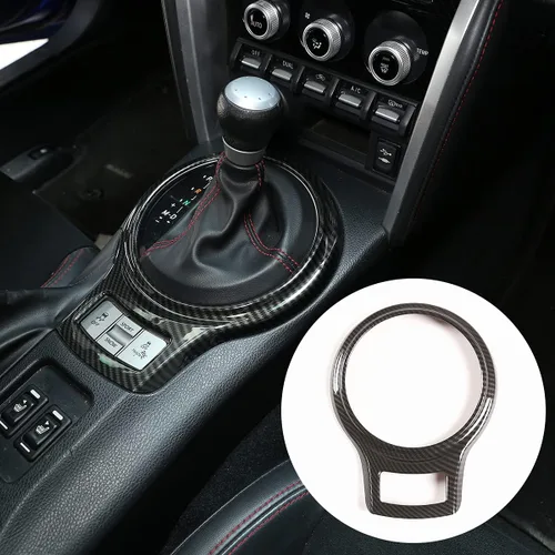 Vista 11 de YIWANG Adhesivo decorativo para marco de cambio de marchas interior de automóvil para Subaru BRZ Toyota 86 2013-2020 accesorios