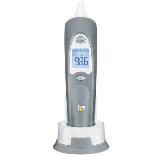 Vista 7 de HealthSmart Termómetro digital de oído para bebés, niños y adultos, resultados instantáneos y precisos, tecnología infrarroja, indicador de fiebre