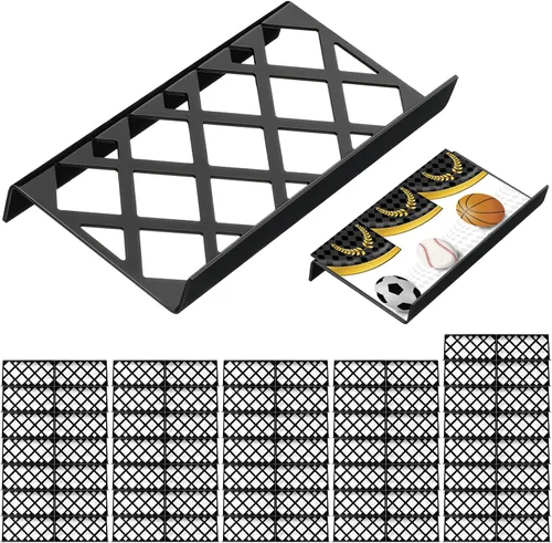 Vista 24 de Yalikop 10 soportes para tarjetas coleccionables para vitrina, hueco Elevadores modulares de acrílico de la exhibición para el juego de mesa