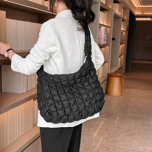 Vista 3 de YFGBCX Bolsa acolchada para mujer, bolsa acolchada ligera, bolsa acolchada para el hombro