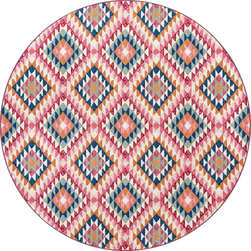 Vista 10 de Unique Loom Outdoor Southwestern Collection - Alfombra de área - Fethiye (2' x 3' 1", rectangular, azul/azul claro)