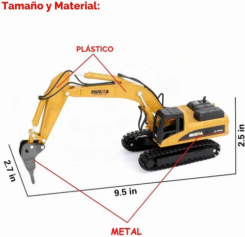Vista 8 de Gemini&Genius Juguetes de excavadora de taladro para niños, juguete