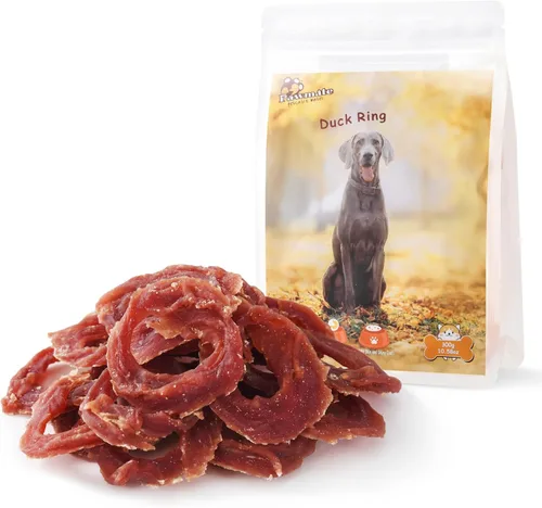 Vista 11 de Golosinas para perros Pawmate, anillos de pollo deshidratados, sin pellejo crudo, sin granos, pechos de pollo naturales reales, golosinas
