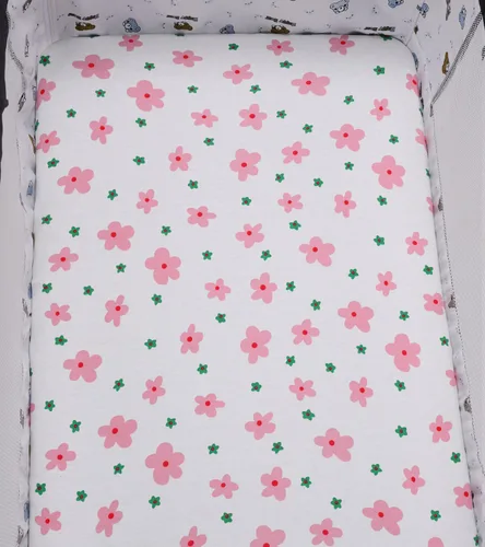 Vista 2 de Sábanas de moisés compatibles con el moisés Mamaroo de 4moms, paquete de 2 sábanas bajeras, 100% algodón de punto jersey de 190GSM, ultra suave