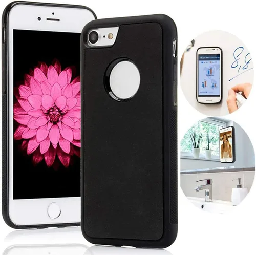 Vista 13 de Funda antigravedad para iPhone 8 Plus, iPhone 7 Plus, iPhone 6/6S, Carcasa mágica, nano succión, antigravedad para iPhone 8P 7P, palito del selfie.