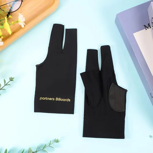 Vista 4 de 6 guantes de billar para mano izquierda, 3 dedos, guantes de billar para mujeres u hombres, accesorios de billar
