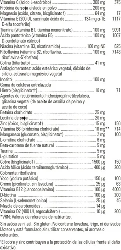 Vista 6 de Solgar Formula VM-2000 (Sistema multinutriente), 180 comprimidos - Múltiple de calidad premium - Contiene zinc - Apoya un sistema inmunológico