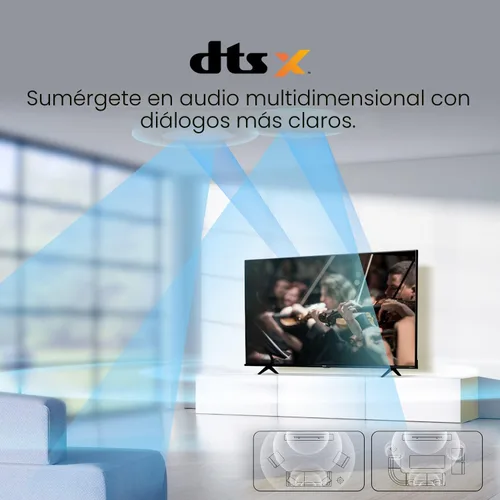 Vista 7 de Hisense - Televisión Smart 50A6H serie A6, de 50 pulgadas, con resolución 4K UHD, con Google TV, compatible con Alexa, Dolby Vision HDR, DTS Virtual