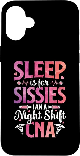 Vista 22 de iPhone 16 Sleep Is For Sissies CNA Certified Nursing Assistant Nurse Case