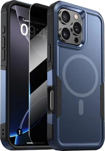Vista 61 de Diaclara Funda diseñada para iPhone 12/iPhone 12 Pro, [con protector de pantalla de privacidad] [antiespía]