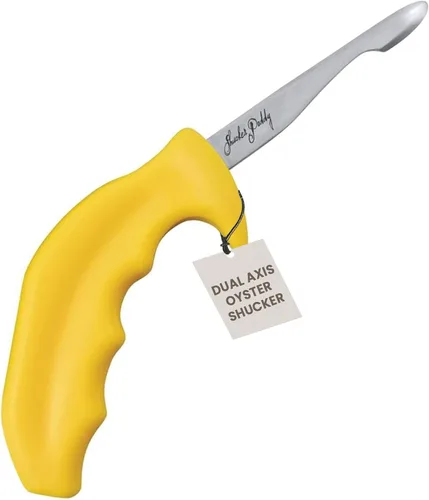Vista 10 de Swissmar Shucker Paddy Malpeque - Cuchillo de shucking de ostras – Herramienta ergonómica de doble eje para triturar ostras con hoja de acero