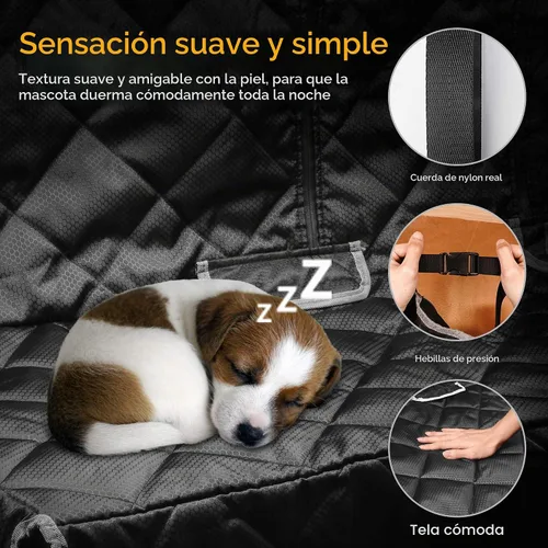 Vista 3 de BRONZEMAN Funda Protectora de Asiento de Banco de Coche 100% Impermeable - Fuerte y Duradera, Resistente y Antideslizante Funda para Asiento Trasero