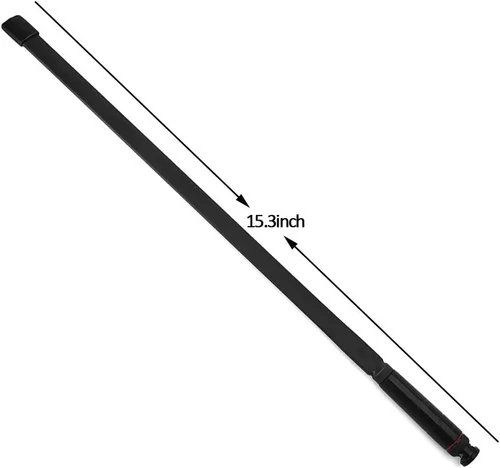 Vista 4 de HYS BNC CS Tactics Antenas plegables de doble banda 6.6 ft/27.6 in antena compatible con radio BNC portátil Cobra Midland Uniden de 144/430 Mhz Negro