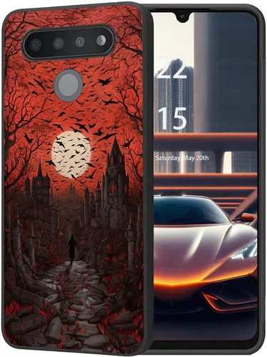 Vista 11 de Funda protectora duradera para LG Stylo 6 para LG Stylo 6 2020 6.8 pulgadas, diseño de hojas de aguacate