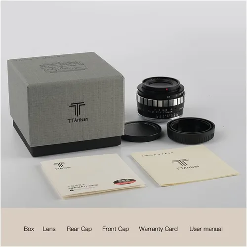 Vista 8 de TTArtisan Lente de cámara APS-C gran angular de 0.906 in F1.4 Enfoque manual para Olympus/Panasonic M43 MFT Mount EPM1 EPM2 EPL1 EPL1 EPL9 E-P6