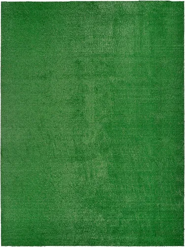 Vista 19 de Garland Rug Alfombra de césped artificial de 5 pies x 8 pies, grande para interiores/exteriores, color negro - Negro exuberante, duradera y de bajo
