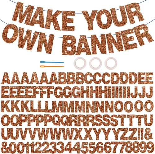 Vista 7 de 116 piezas de letras de la A a la Z DIY Banner personalizado Colorido