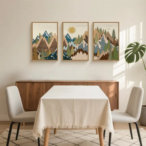 Vista 70 de FWIEXA Juego de Arte de Lienzo Bohemio Enmarcado para Pared, Cuadros Botánicos Verde Salvia Decoración de Pared, Impresiones de Arte de Plantas