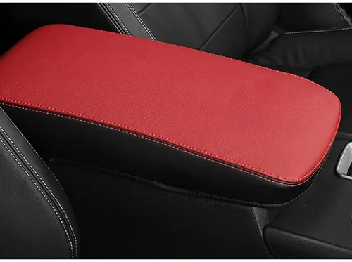Vista 9 de XITER Con logotipo "Altima" protector para reposabrazos de automóvil, 1 almohadilla de cuero para consola central para Nissan Altima 2013-2018