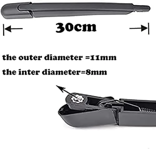 Vista 4 de Rear wiper blade and arm for Nissan for X-trail T32 2014 2017 2016 2015 rear wiper