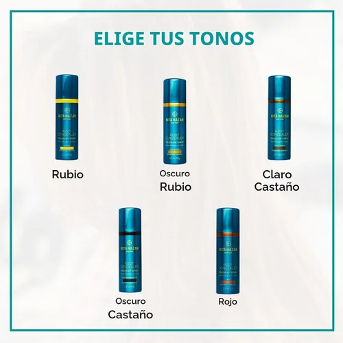 Vista 6 de Rita Hazan - Espray para retocar raíces y cubrir canas, color rubio, 2 onzas