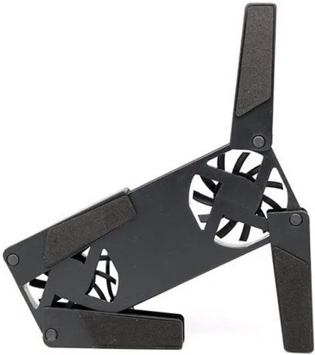 Vista 6 de Ventilador de enfriamiento USB, portátil, cómodo, portátil, enfriador de almohadilla de enfriamiento, ventilador doble para computadora portátil