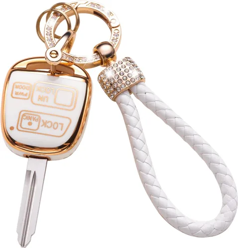 Vista 46 de Gematay Funda para llavero de Mercedes Benz con cordón, funda de TPU suave compatible con Mercedes Benz C E S M CLS CLK G Class Smart Key Holder