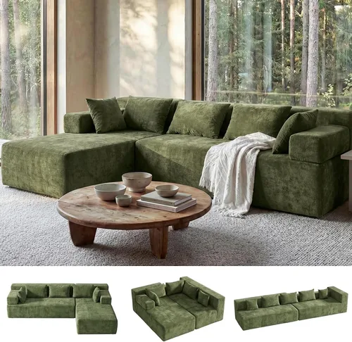 Vista 50 de MONVANE Sofá cama convertible de 55.5 pulgadas, sofá cama 2 en 1 sin hueso con bolsillo de almacenamiento, cómodo sofá de asiento profundo