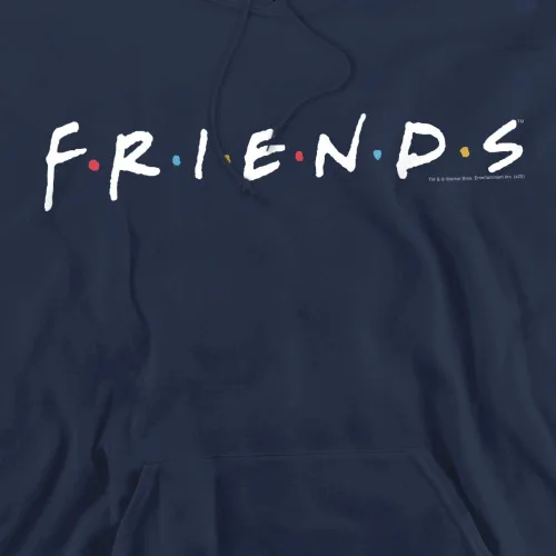 Vista 4 de Popfunk Sudadera con capucha y pegatinas con logotipo de TV Classic Friends