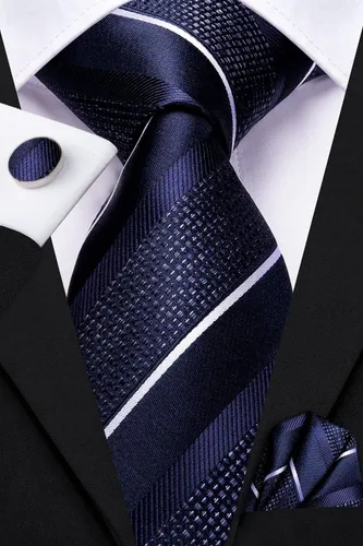 Vista 80 de Dubulle Corbata tejida de cachemira para hombre y gemelos de pañuelo para hombre, conjunto de gemelos para boda formal y negocios