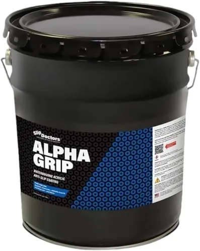 Vista 10 de Alpha Grip Pintura Antideslizante para Concreto y Asfalto – Revestimiento Antideslizante Ideal para Marcar Estacionamientos, Patios de Juegos y Negro