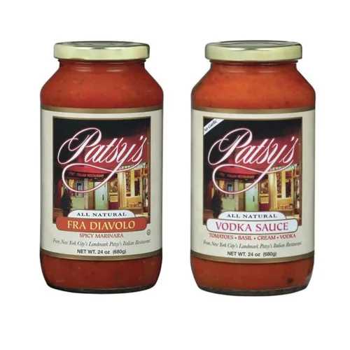 Vista 3 de Patsy's Salsa de pasta italiana, albahaca de tomate (caja de 6)