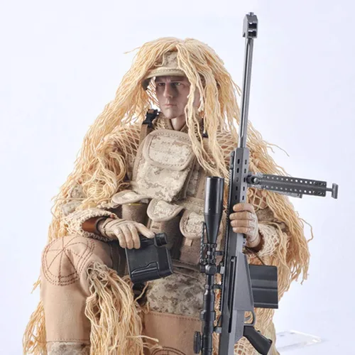 Vista 3 de Modelo de figura de acción de soldado para adultos, 12 pulgadas, 1/6, realista, militar, policía, francotirador, soldado, conjunto con accesorios