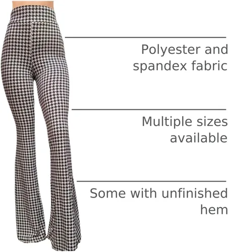 Vista 38 de ShopMyTrend - Pantalones de yoga largos con piernas anchas y acampanadas estilo palazzo, con cintura alta, para mujer